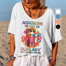 Afbeelding in Gallery-weergave laden, T-shirt met V-hals en print voor meisjes

