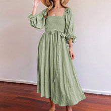 Afbeelding in Gallery-weergave laden, Multi-wear jurk met Franse ruches en lantaarnmouwen

