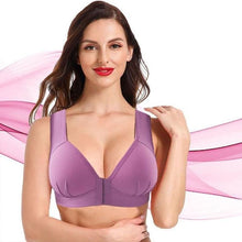 Afbeelding in Gallery-weergave laden, Plus size voorsluiting elastische push-up comfort bh
