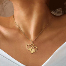 Afbeelding in Gallery-weergave laden, Moeder en baby hart ketting
