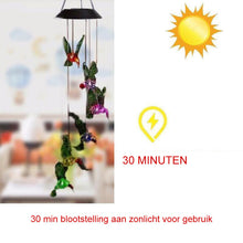 Afbeelding in Gallery-weergave laden, Kleurveranderende LED Waterdichte Windgong op Zonne-energie
