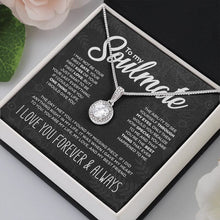 Afbeelding in Gallery-weergave laden, Aan mijn soulmate sprankelende ronde ketting
