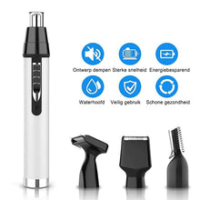 Afbeelding in Gallery-weergave laden, 4 in 1 elektrische neushaartrimmer
