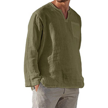 Afbeelding in Gallery-weergave laden, Men‘s Long-sleeved Linen Shirt
