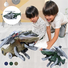 Afbeelding in Gallery-weergave laden, LED Transforming Dinosaur Helicopter Toy
