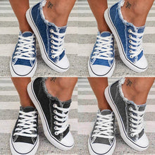 Afbeelding in Gallery-weergave laden, Denim canvas schoenen
