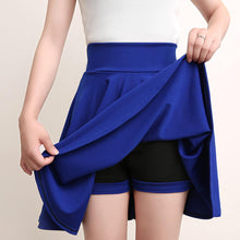 Afbeelding in Gallery-weergave laden, A-lijn Elastische Taille Geplooide Shorts Rokken
