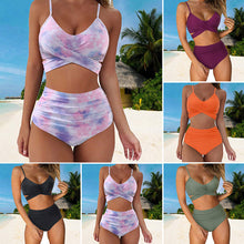 Afbeelding in Gallery-weergave laden, Bikini met kruislingse print
