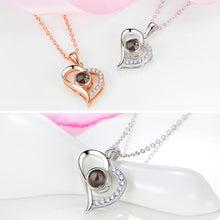 Afbeelding in Gallery-weergave laden, Hartketting met liefdesprojectie (I Love You in 100 talen)

