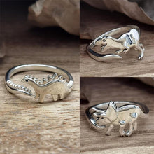 Afbeelding in Gallery-weergave laden, Verstelbare schattige dinosaurus ring
