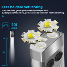Afbeelding in Gallery-weergave laden, Kleine krachtige EDC-zaklamp met rood UV-blauw licht
