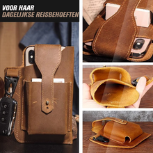 Afbeelding in Gallery-weergave laden, Herentas met retro riem en taille
