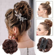 Afbeelding in Gallery-weergave laden, Bun Clipping Flower Bud-pruik
