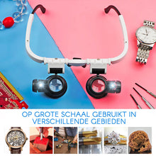 Afbeelding in Gallery-weergave laden, LED-bril Vergrootglas
