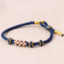 Afbeelding in Gallery-weergave laden, Peach Blossom verstelbare gevlochten armband

