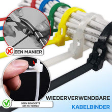 Afbeelding in Gallery-weergave laden, Herbruikbare kabelbinders(100 STUKS)
