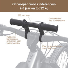 Afbeelding in Gallery-weergave laden, Voorgemonteerd kinderfietszitje en leuning
