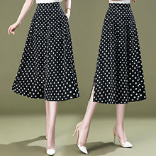 Afbeelding in Gallery-weergave laden, Zwarte culotte van chiffon met stippen
