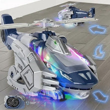 Afbeelding in Gallery-weergave laden, LED Transforming Dinosaur Helicopter Toy
