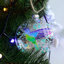 Afbeelding in Gallery-weergave laden, Vogel kerstboom platte ornamenten
