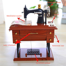 Afbeelding in Gallery-weergave laden, Mini Naaimachine Muziekdoos
