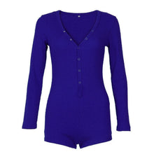Afbeelding in Gallery-weergave laden, Sexy bodycon bodysuit met V-hals en drukknopen
