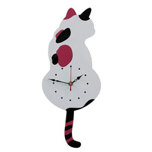 Afbeelding in Gallery-weergave laden, Nordic Cat kwispelende staart wandklok
