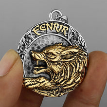 Afbeelding in Gallery-weergave laden, Roestvrijstalen Viking Wolf Fenrir-ketting
