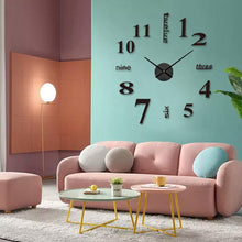 Afbeelding in Gallery-weergave laden, Moderne doe-het-zelf ponsvrije wandklok
