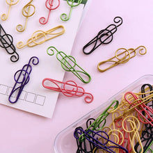 Afbeelding in Gallery-weergave laden, Treble marker meerkleurige metalen paperclips
