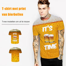 Afbeelding in Gallery-weergave laden, Mode 3D Print Beer Bubble T-shirt met korte mouwen
