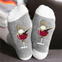 Afbeelding in Gallery-weergave laden, Gnome wijnglas Unisex Crew sokken
