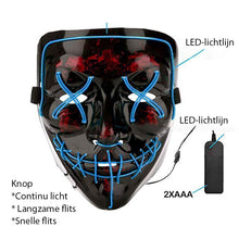 Afbeelding in Gallery-weergave laden, Halloween - LED lichtgevend masker
