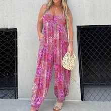 Afbeelding in Gallery-weergave laden, Bedrukte losse hemdjumpsuit
