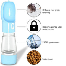 Afbeelding in Gallery-weergave laden, Draagbare Water- en Voedselfles Voor Huisdieren
