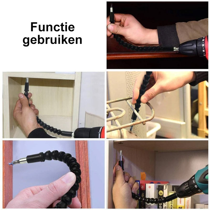 4 stuks flexibele as, flexibele schacht, flexibele schroevendraaier, flexibele boorverlengset, schroevendraaier-verlengas 4 stuks flexibele as, flexibele schacht, flexibele schroevendraaier, flexibele boorverlengset, schroevendraaier-verlengas
