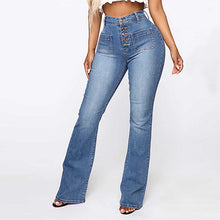 Afbeelding in Gallery-weergave laden, Flare-jeans met hoge taille
