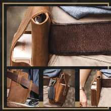Afbeelding in Gallery-weergave laden, Herentas met retro riem en taille
