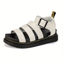 Afbeelding in Gallery-weergave laden, Platform zomersandalen met open teen en dikke zolen
