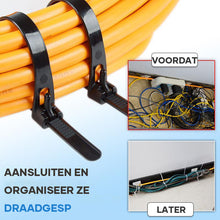 Afbeelding in Gallery-weergave laden, Herbruikbare kabelbinders(100 STUKS)
