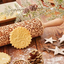 Afbeelding in Gallery-weergave laden, Deegroller met kerstprint
