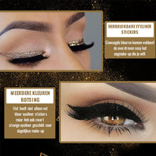 Afbeelding in Gallery-weergave laden, Herbruikbare eyeliner- en wimperstickers (4 paar)
