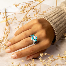 Afbeelding in Gallery-weergave laden, Turquoise Ocean Wave Ring
