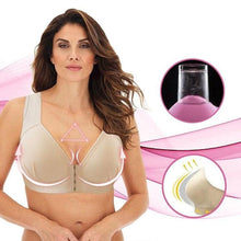 Afbeelding in Gallery-weergave laden, Plus size voorsluiting elastische push-up comfort bh
