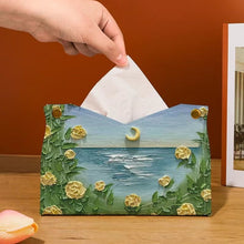 Afbeelding in Gallery-weergave laden, Weefseldoos met olieverf print
