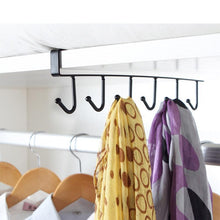 Afbeelding in Gallery-weergave laden, Hangerrek met 6 haken onder de kast
