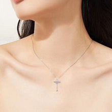 Afbeelding in Gallery-weergave laden, Roze engel vleugels ketting
