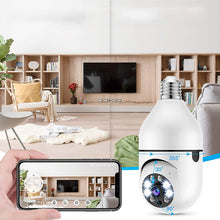 Afbeelding in Gallery-weergave laden, Opsporende draadloze 360° panoramische automatisch lichtcamera
