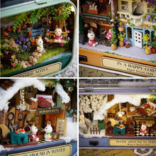 Afbeelding in Gallery-weergave laden, 3D miniatuur poppenhuis met licht doe-het-zelf speelgoed
