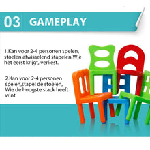 Afbeelding in Gallery-weergave laden, Stoelen Stapelen Toren Evenwichtsspel
